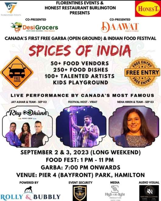 Free Garba with Neha Hiren & Team with Indian Food Festival 2023