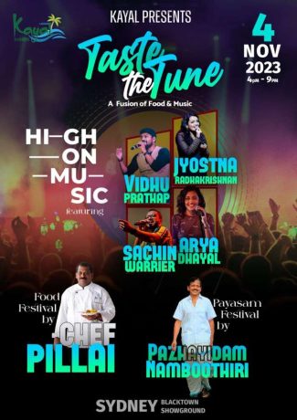 Kayal Taste The Tune - A Fusion of Food And Music (Sydney) 2023