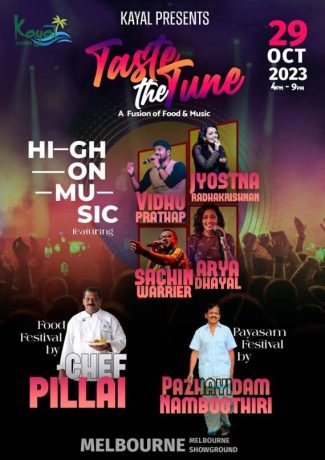 KAYAL TASTE THE TUNE - A Fusion of Food and Music (Melbourne) 2023
