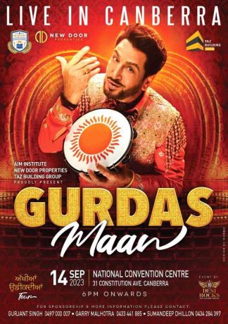 Gurdas Maan Live in Canberra 2023 - Akhiyan Udeekdian Tour