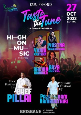 Kayal Taste The Tune - A Fusion of Food and Music (Brisbane) 2023