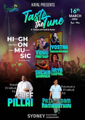 Kayal Taste The Tune - A Fusion of Food And Music (Sydney) 2023