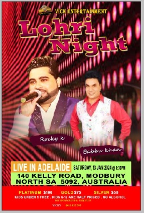 LOHRI NIGHT - Live In Adelaide 2024
