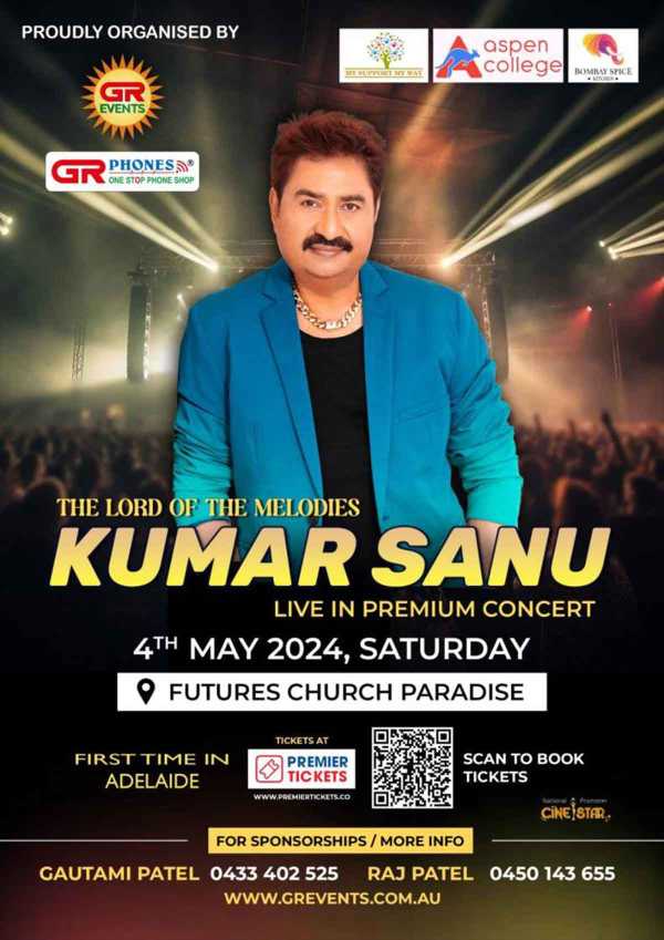 The Lord Of Melodies Kumar Sanu Live in Concert – Adelaide 2024