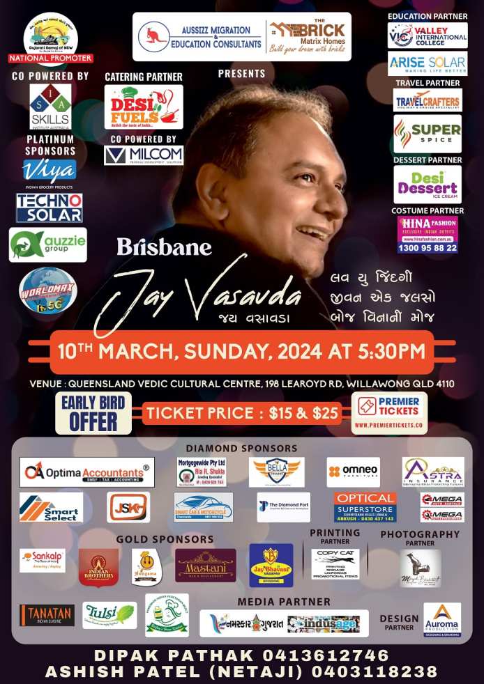 Motivational Speaker Jay Vasavda Live in Brisbane