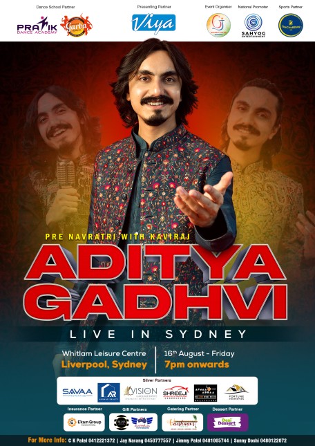 Aditya Gadhvi – Pre Navratri Garba with Kaviraj – Sydney 2024