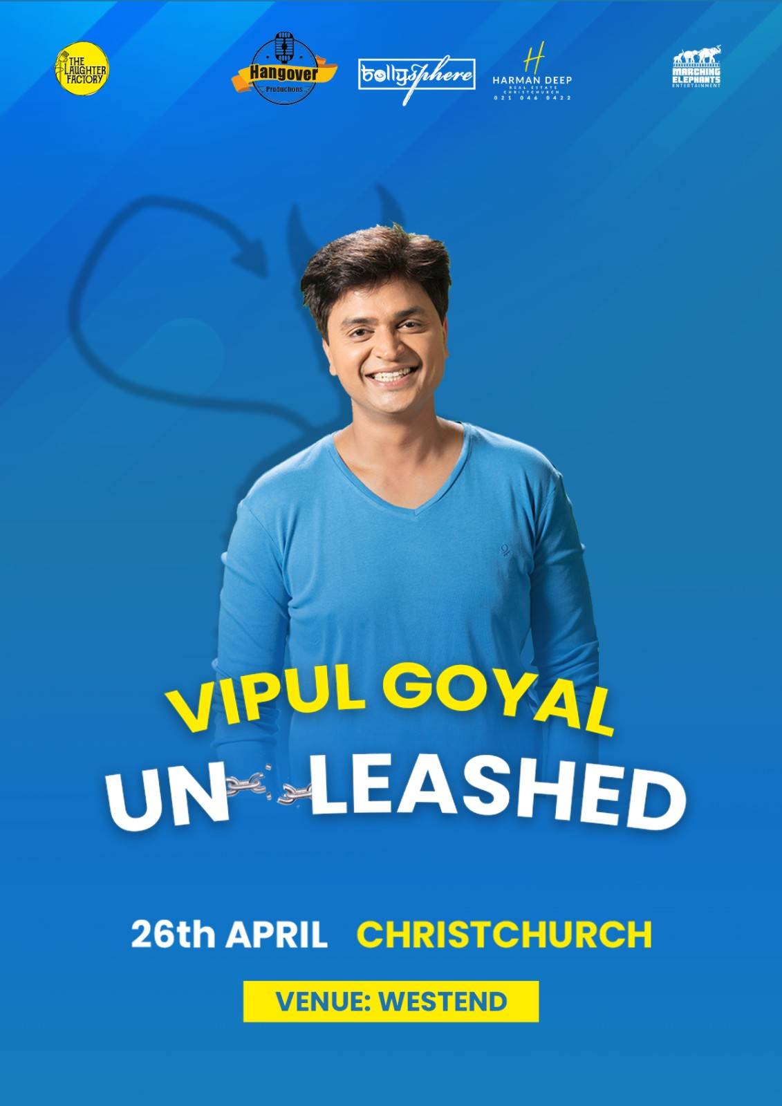Vipul Goyal Unleashed - Standup Comedy in Christchurch Vipul Goyal Unleashed - Standup Comedy in Christchurch