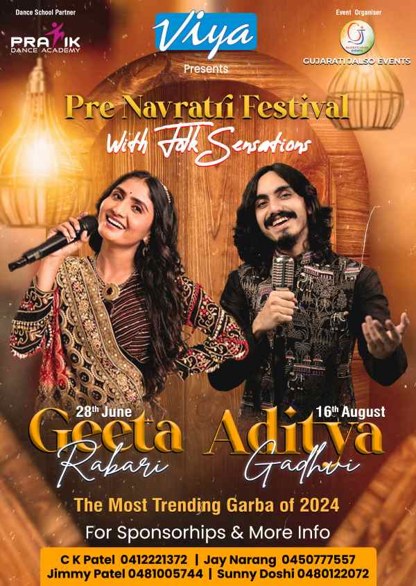 Geeta Rabari Chogada Re Navratri 2024 - Live in Sydney
