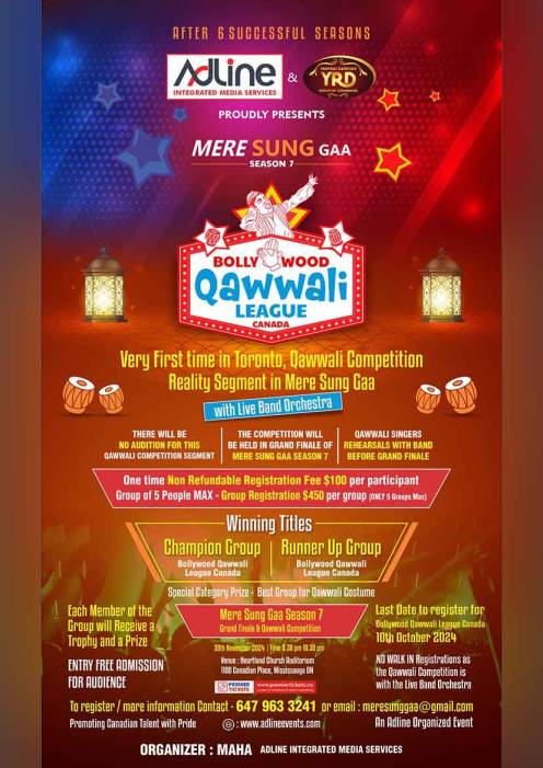 Mere Sung Gaa - Bollywood Qawwali League Canada Mere Sung Gaa - Bollywood Qawwali League Canada
