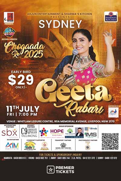 Geeta Rabari Chogada Re Navratri Garba 2025 - Live in Sydney