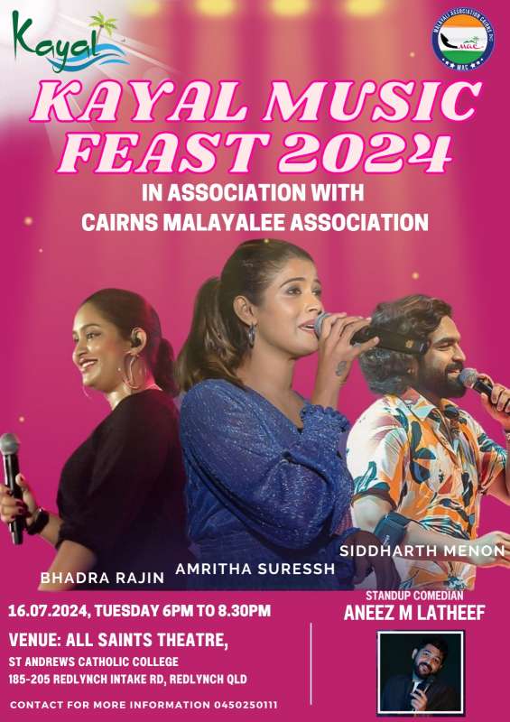 Kayal Music Feast 2024 In Assoc. with Malayalle Assoc Cairns Inc
