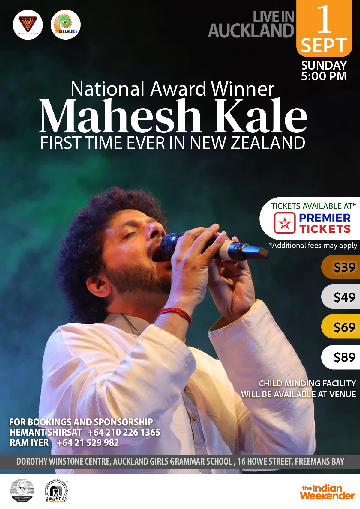 Flyer Mahesh Kale Premier Tickets