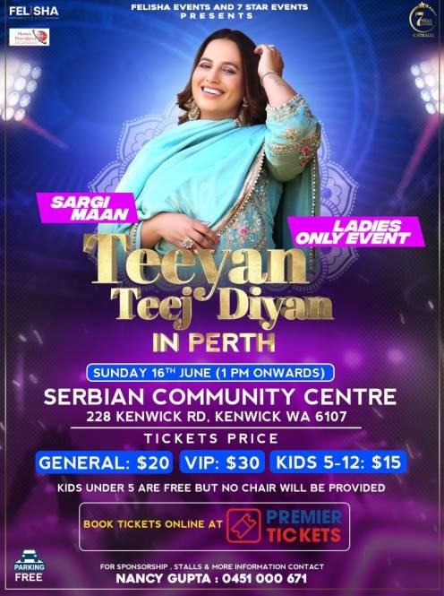 Teeyan Teej Diyan In Perth - 2024 Teeyan Teej Diyan In Perth - 2024