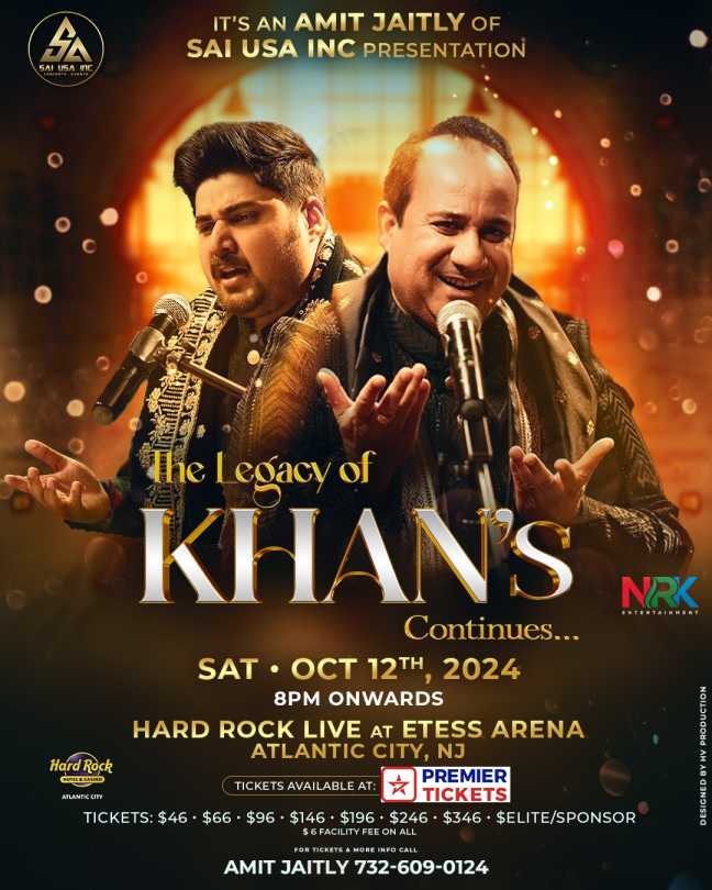 The Legacy of KHANS - Ustad Rahat Fateh Ali Khan Live In Concert New Jersey The Legacy of KHANS - Ustad Rahat Fateh Ali Khan Live In Concert New Jersey