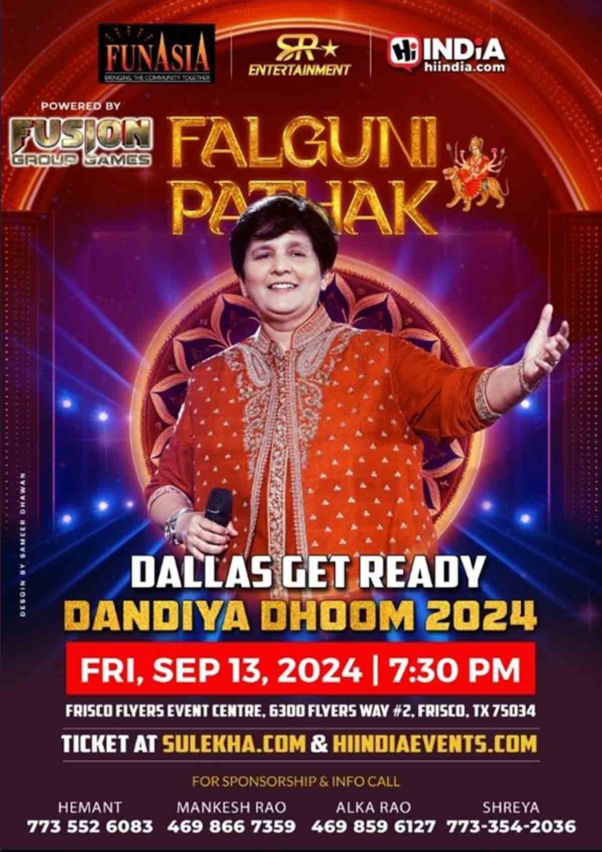 Falguni Pathak Dandiya Night 2024 in Dallas Falguni Pathak Dandiya Night 2024 in Dallas
