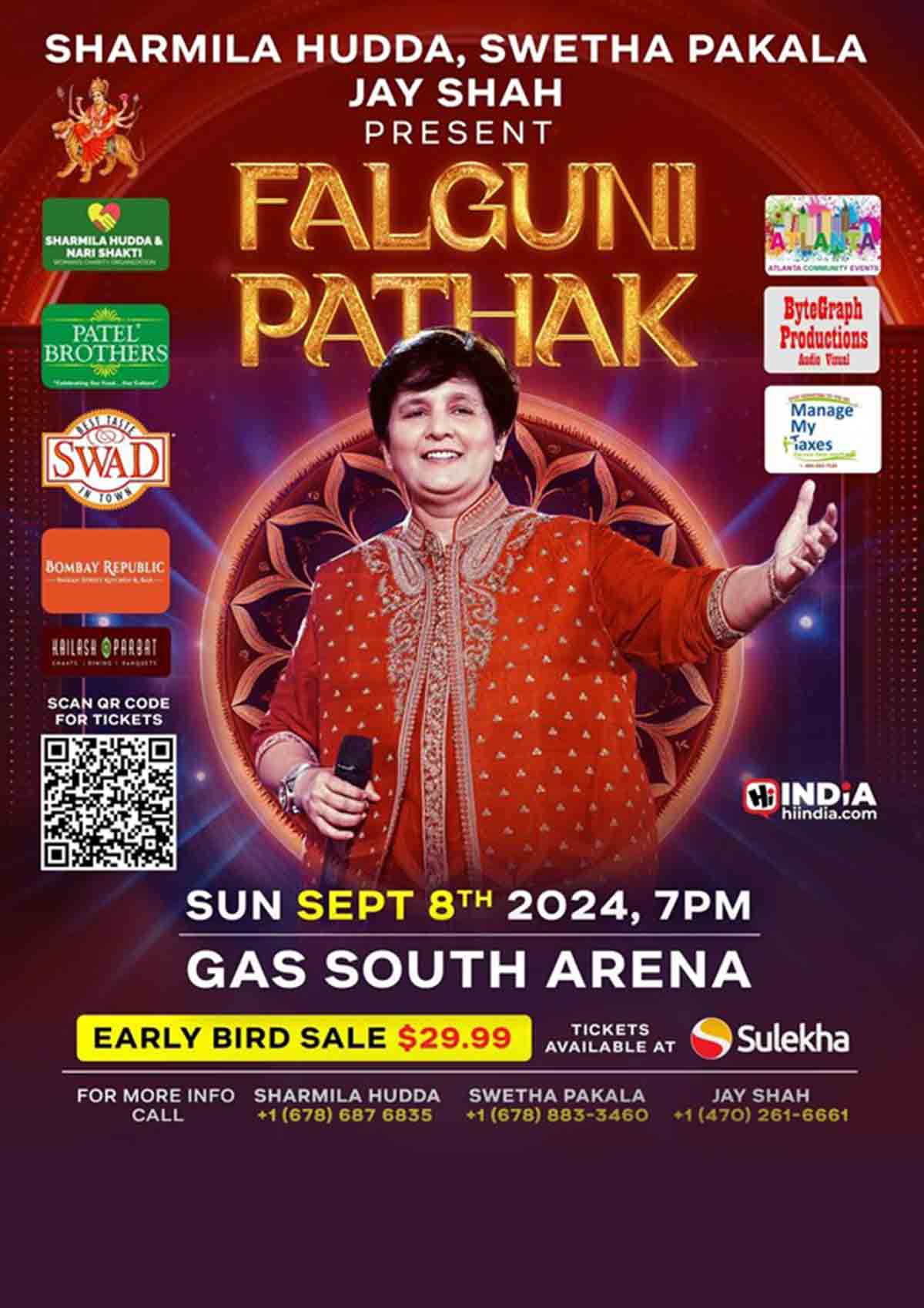 Falguni Pathak Live Garba & Dandiya - Atlanta Falguni Pathak Live Garba & Dandiya - Atlanta