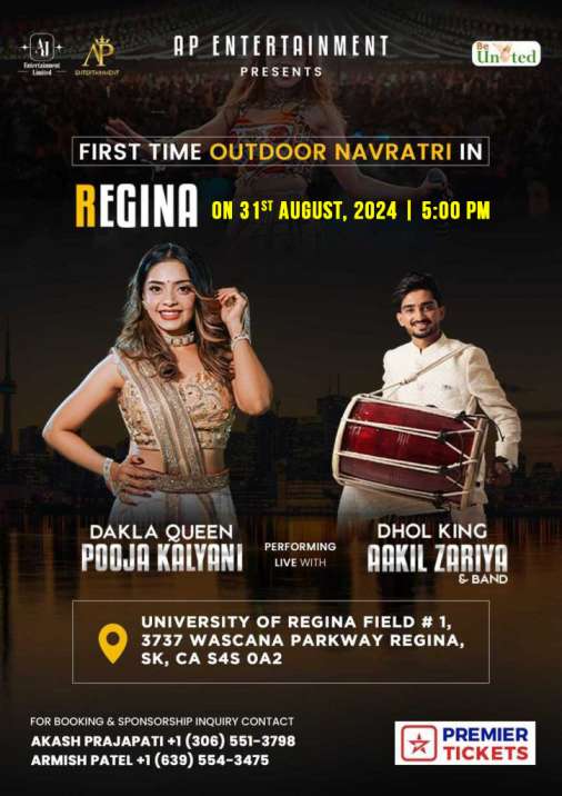 Garba Ramjat with Dakla Queen Pooja Kalyani in Regina 2024 Garba Ramjat with Dakla Queen Pooja Kalyani in Regina 2024