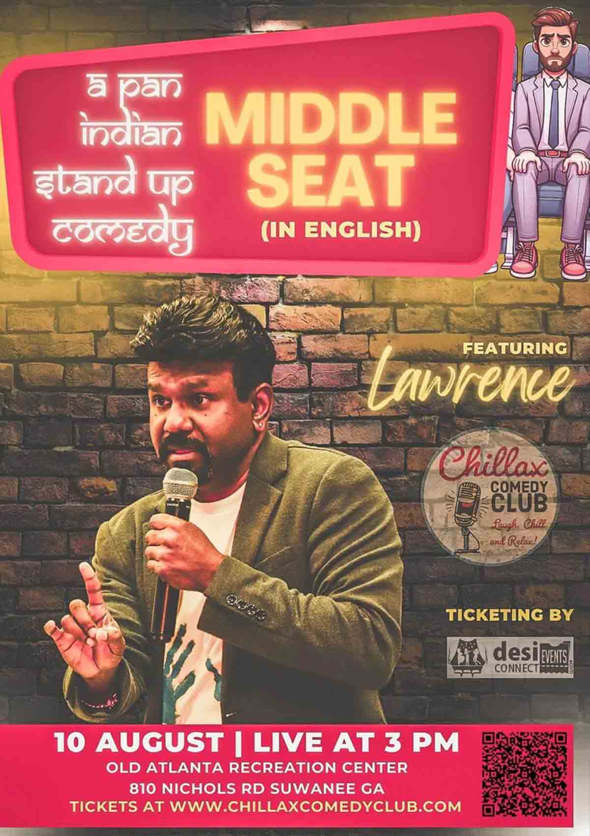 Chillax Comedy Club - Middle Seat Chillax Comedy Club - Middle Seat