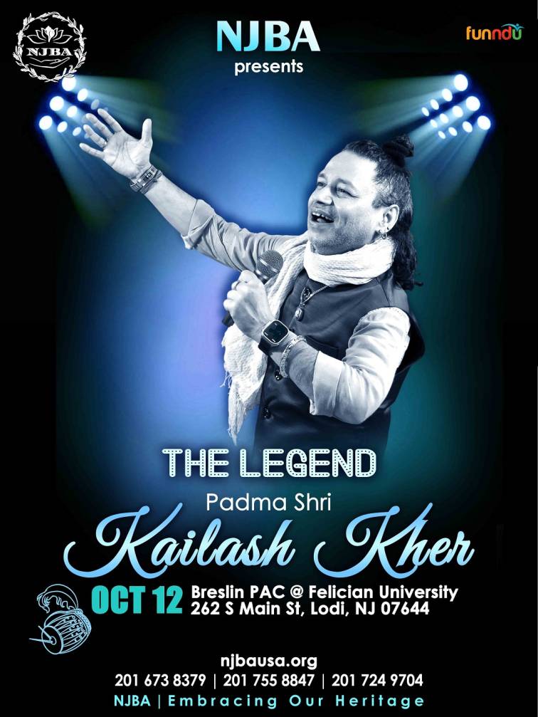 NJBA Musical Extravaganza 2024 - Kailash Kher Live in New Jersey NJBA Musical Extravaganza 2024 - Kailash Kher Live in New Jersey