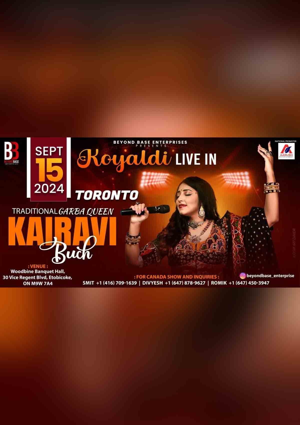 Koyaldi - Kairavi Buch Garba 2024, Toronto Koyaldi - Kairavi Buch Garba 2024, Toronto