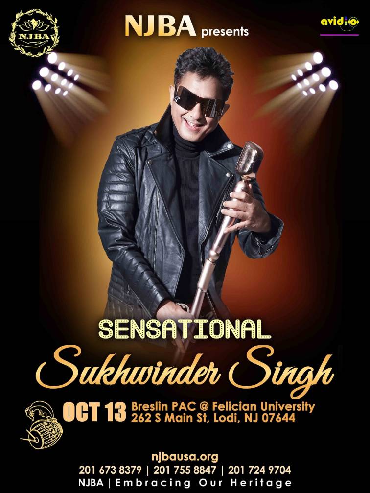 NJBA Musical Extravaganza 2024 – Sukhwinder Singh Live in New Jersey