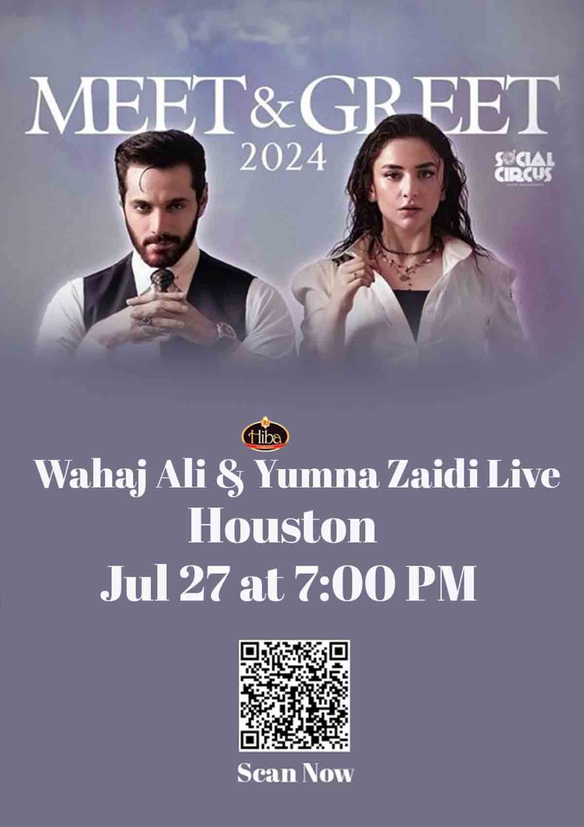 An Exclusive Evening With Wahaj Ali & Yumna Zaidi Live In Houston An Exclusive Evening With Wahaj Ali & Yumna Zaidi Live In Houston