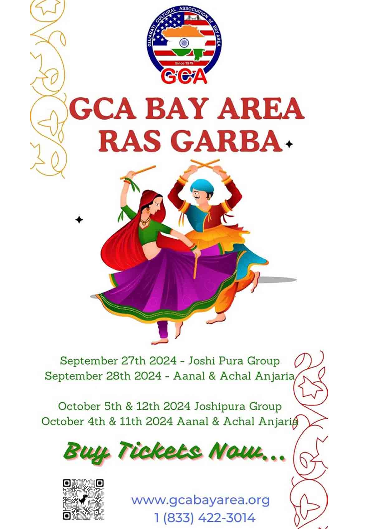 GCA Bay Area Ras Garba - Cct 12th (Joshi Pura Group) GCA Bay Area Ras Garba - Cct 12th (Joshi Pura Group)