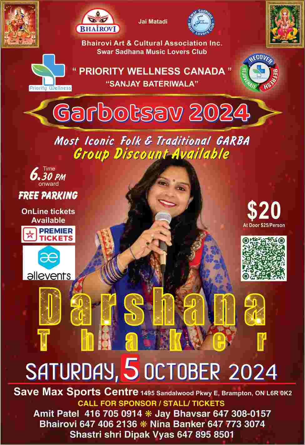 Garbotsav 2024 with Darshana Thaker in Brampton Garbotsav 2024 with Darshana Thaker in Brampton
