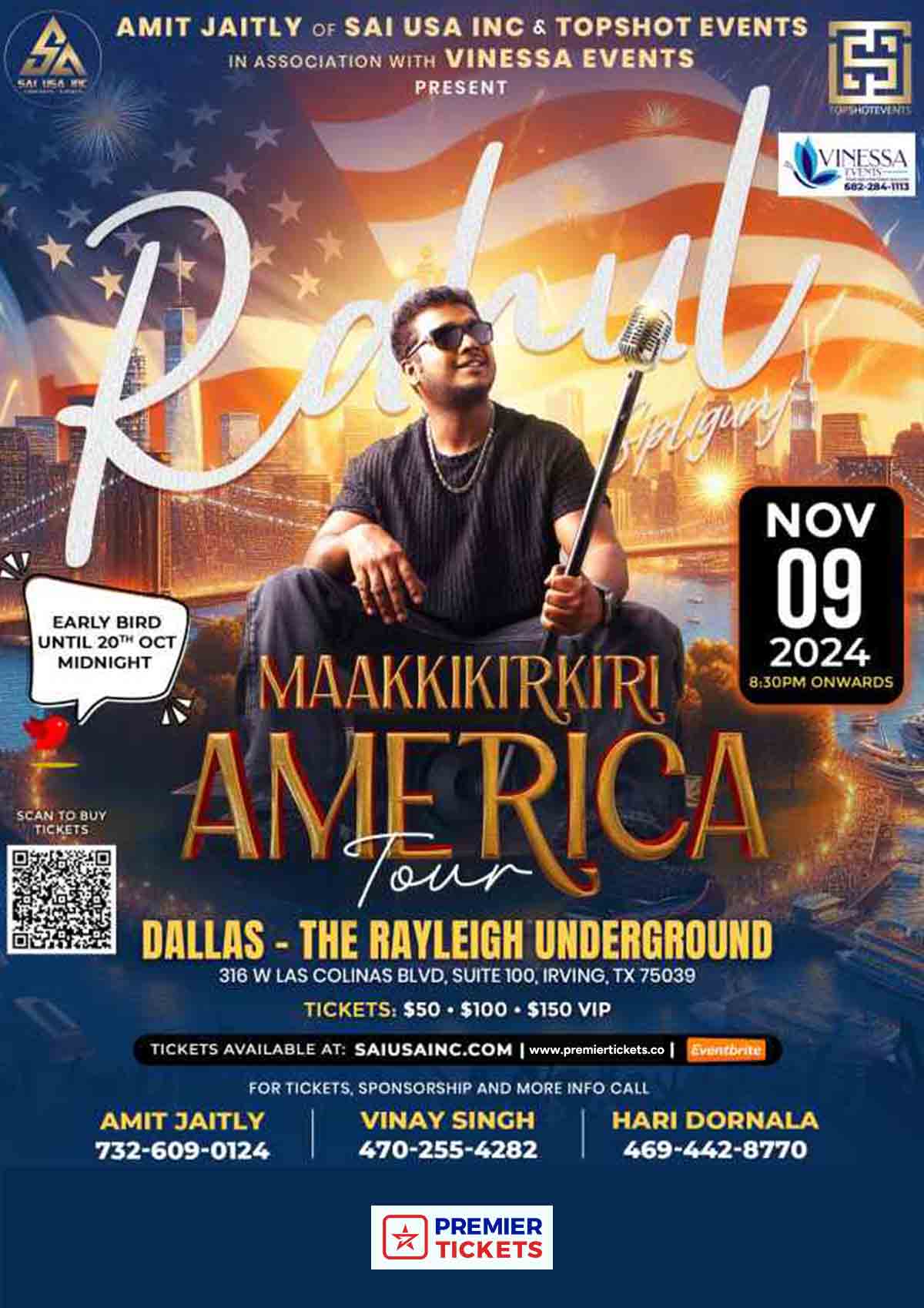 Naatu Naatu fame Rahul Sipligunj Live in Concert Dallas - 2024 Naatu Naatu fame Rahul Sipligunj Live in Concert Dallas - 2024
