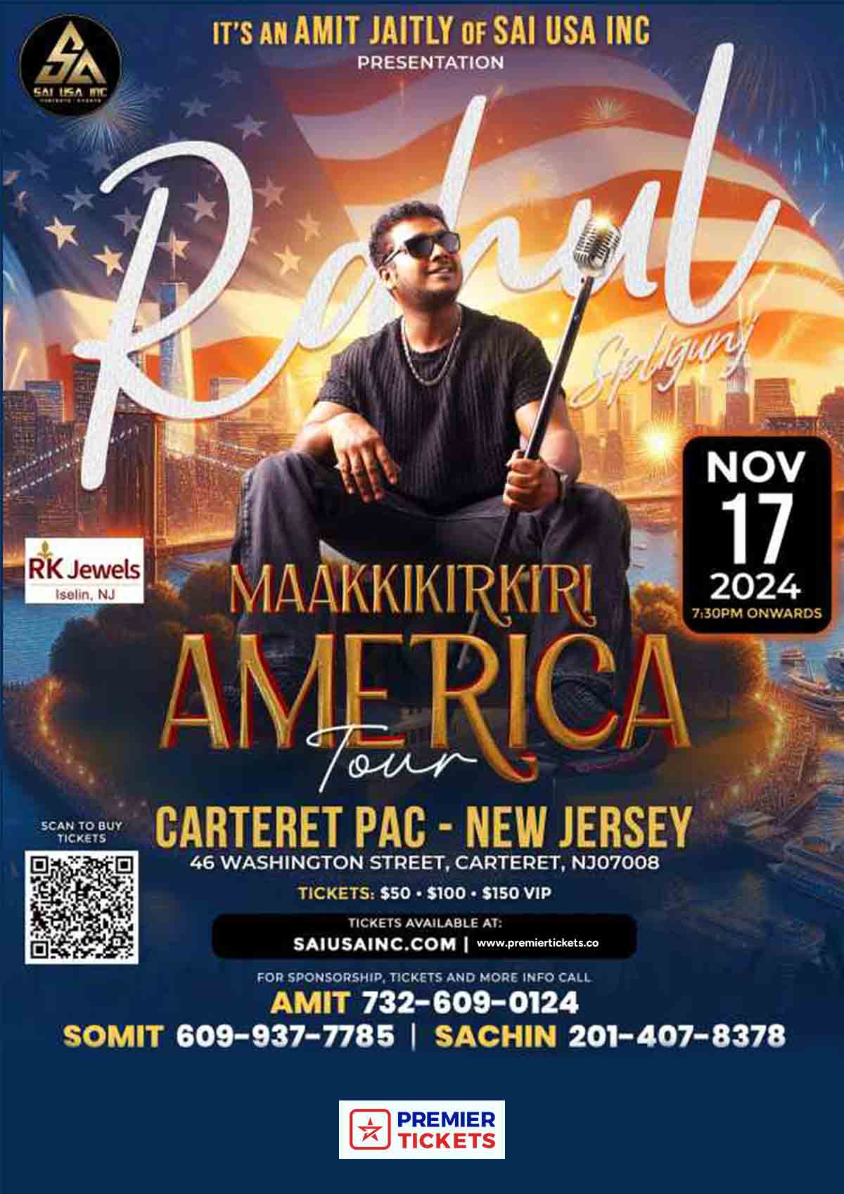 Naatu Naatu fame Rahul Sipligunj Live in Concert New Jersey - 2024 Naatu Naatu fame Rahul Sipligunj Live in Concert New Jersey - 2024
