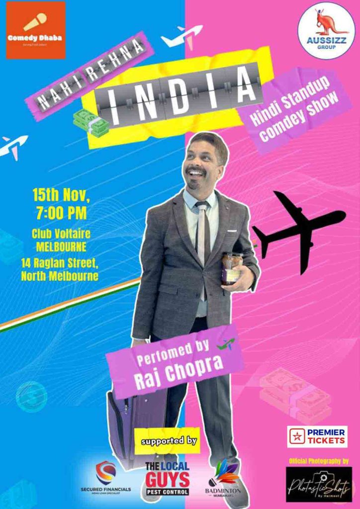 Nahi Rehna INDIA – A stand Up Comedy Show Melbourne