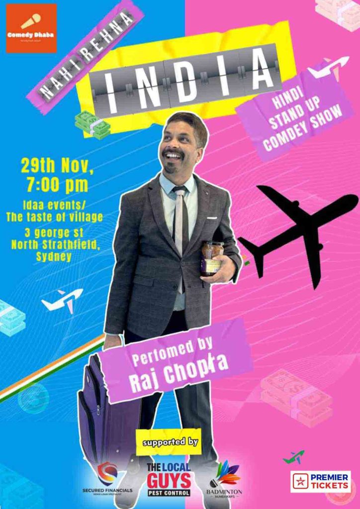 Nahi Rehna INDIA – A stand Up Comedy Show Sydney