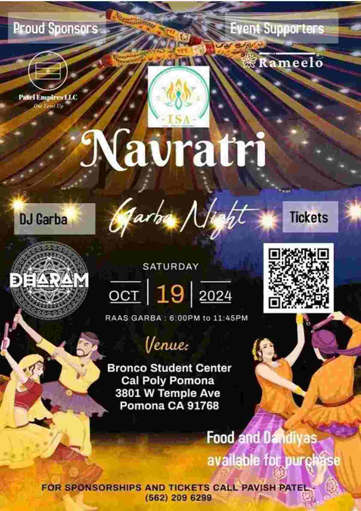 Cal Poly Navrangi Navratri DJ Garba Night Cal Poly Navrangi Navratri DJ Garba Night