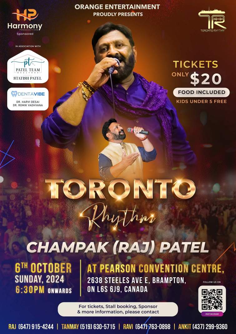 Garba with Toronto Rhythm Champak (Raj) Patel Garba with Toronto Rhythm Champak (Raj) Patel