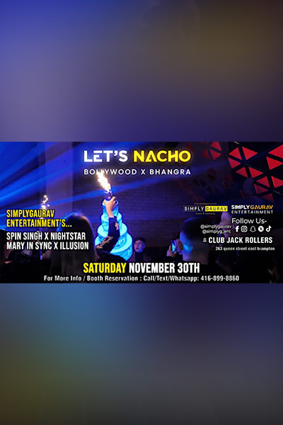 LET’S NACHO | Bollywood & Bhangra Party