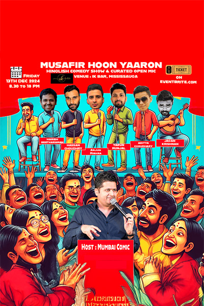 Musafir Hoon Yaroon-Hinglish Standup Comedy Show
