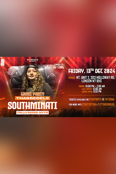 SouthMinati – Tollywood Night | South Indian Club Party