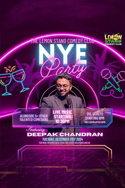 New Year’s Eve 2024 @The Lemon Stand Comedy Club Feat. Deepak Chandran