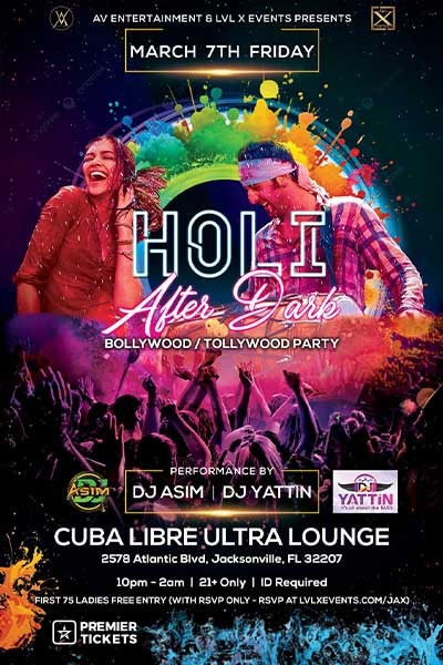 Holi After Dark Live Event in Jacksonville