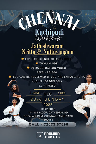 Kuchipudi Workshop – Jathishwaram Nritta & Nattuvangam – 23rd February 2025