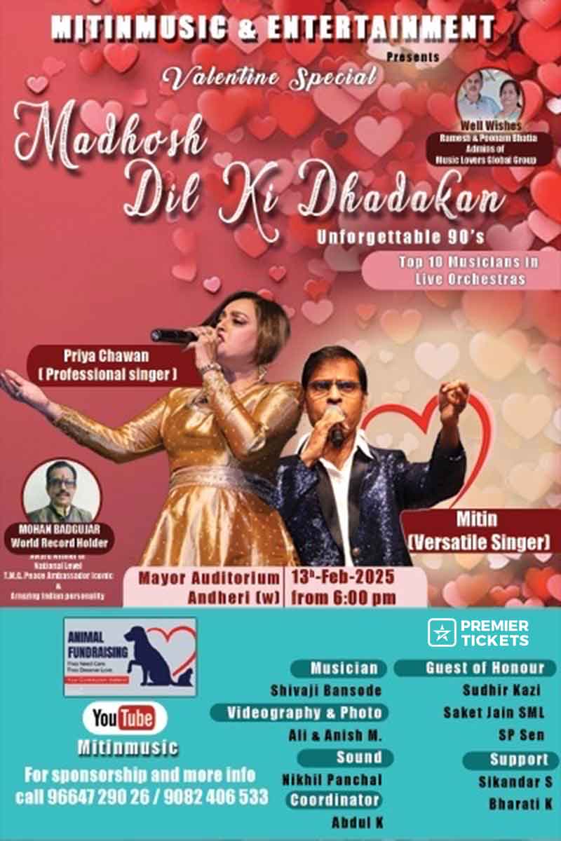 Madhosh Dil Ki Dhadkan Unforgettable 90's Live Event Mumbai
