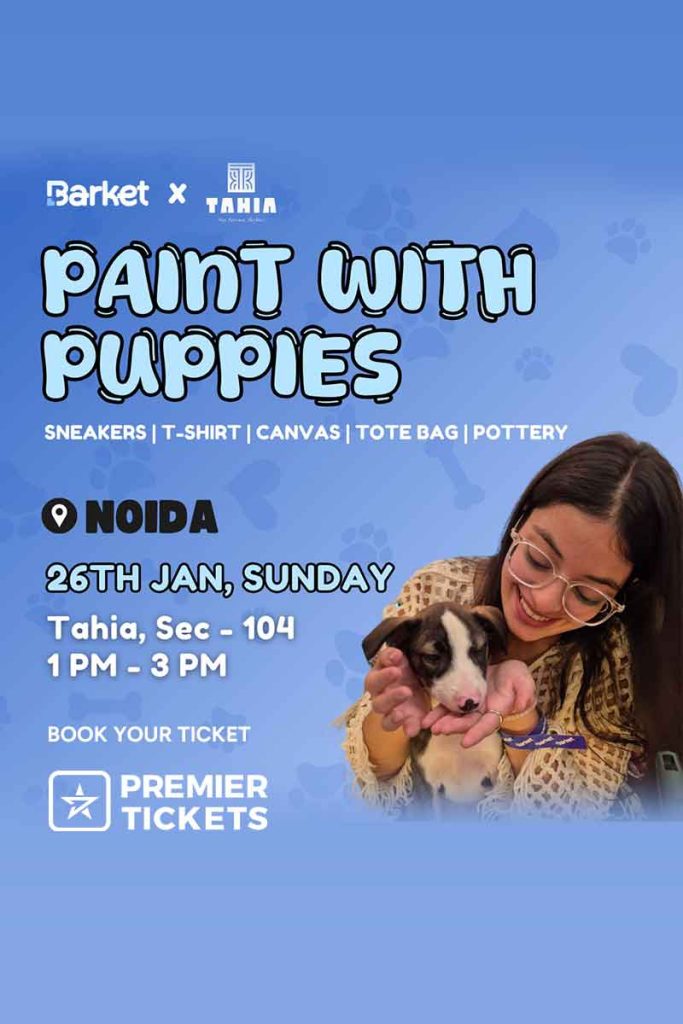 Paint With Puppies – 26 Jan Noida