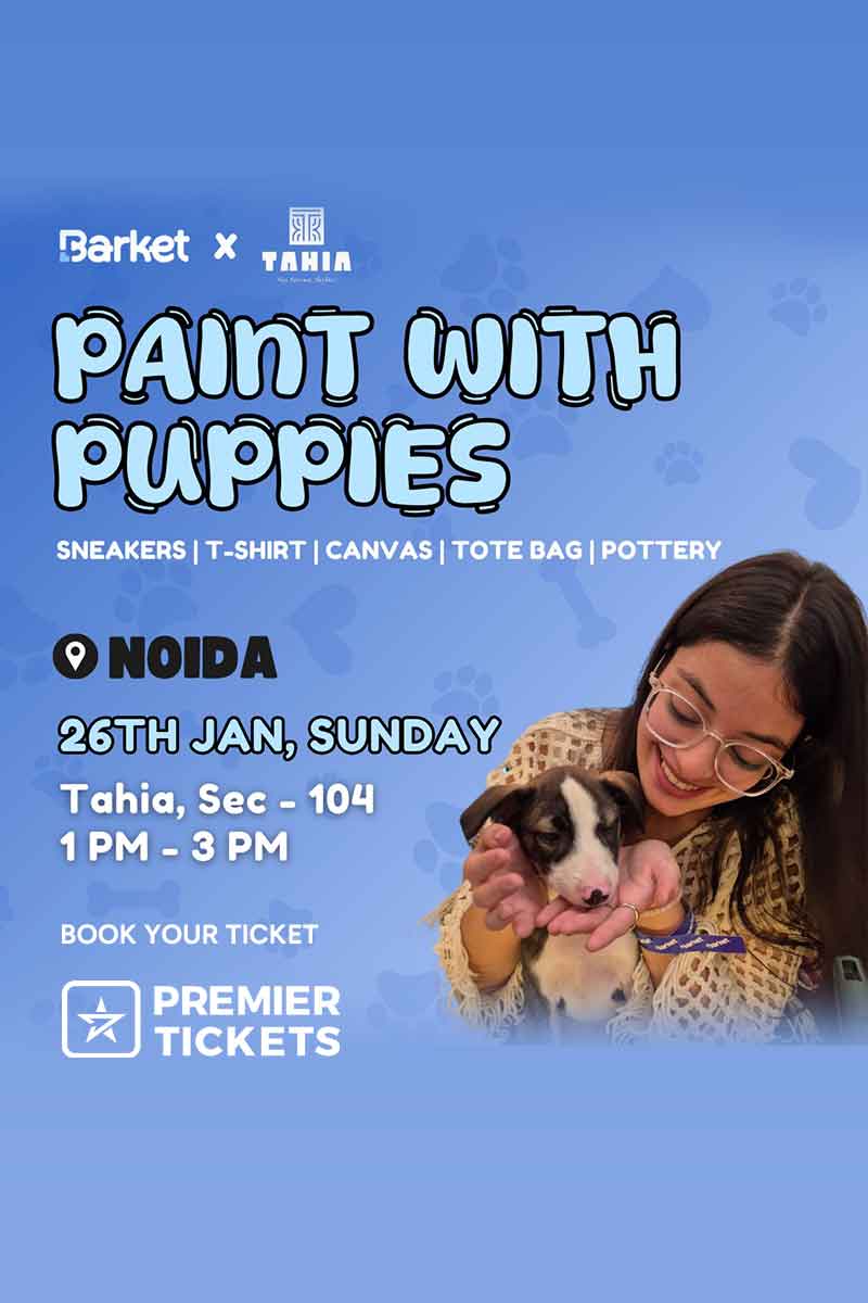 Paint With Puppies - 26 Jan Noida Paint With Puppies - 26 Jan Noida