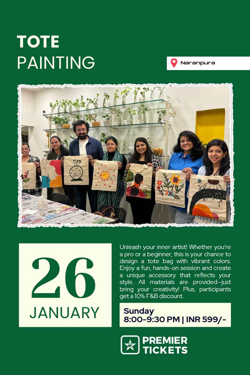 Tote Painting Workshop Live in Naranpura