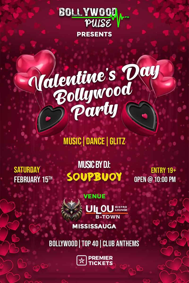 Valentine's Day Bollywood Party 2025 Live in Mississauga