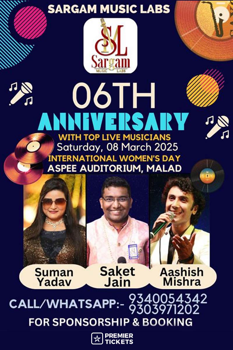 Sargam Music Labs 6th Anniversary Celebration 5:30PM Show Mumbai