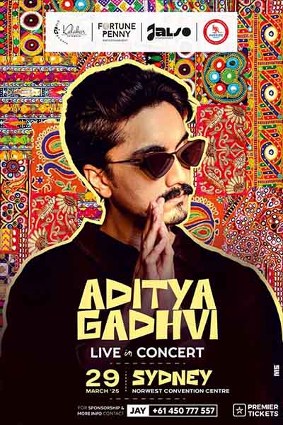 Aditya Gadhvi Live in Folk Concert – Sydney 2025