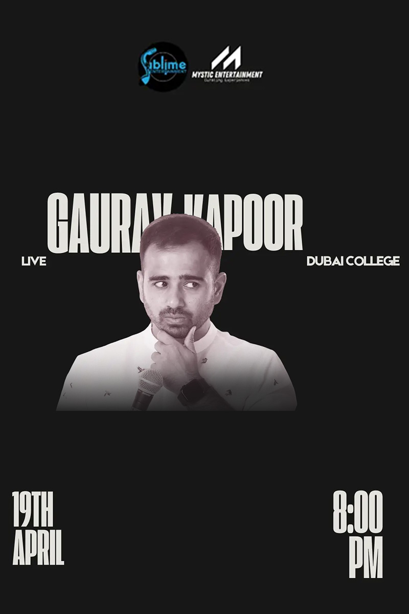 Gaurav Kapoor Live in Dubai 2025