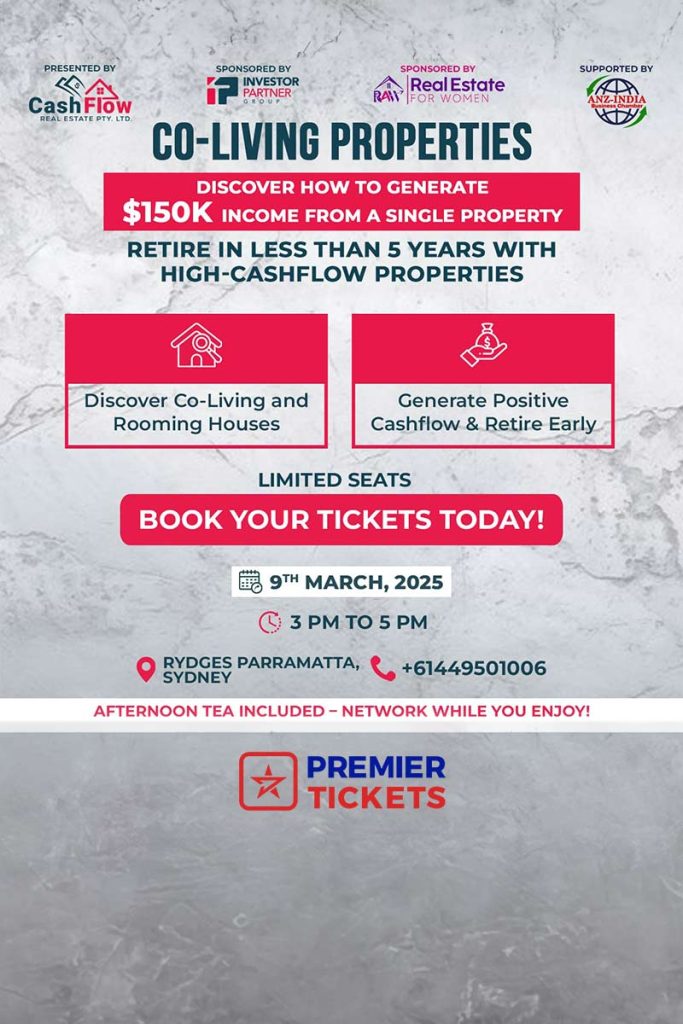 Accelerate Cash Flow through Co-Living Properties – SYDNEY Chapter 2025