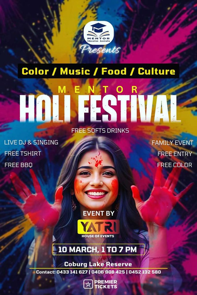 Holi Festival Melbourne – 2025